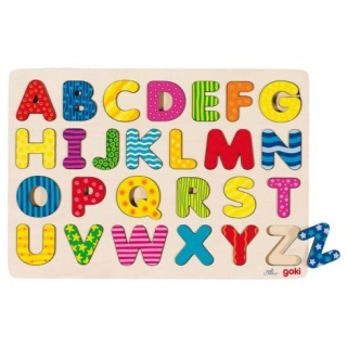 ABECEDA dřevěné puzzle se základní deskou