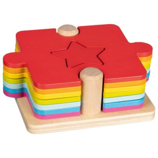 Dřevěné puzzle a přiřazovací hra